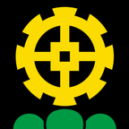 Municipal flag: Mühleberg