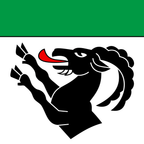 Municipal flag: Oberried am Brienzersee