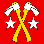 Municipal flag: Rüti bei Büren